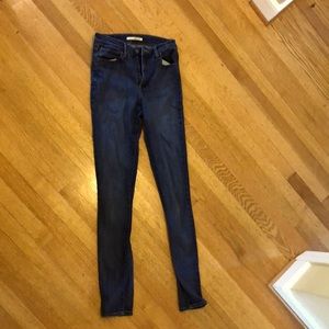 Levi’s skinny jeans high rise, waist 29 length 34